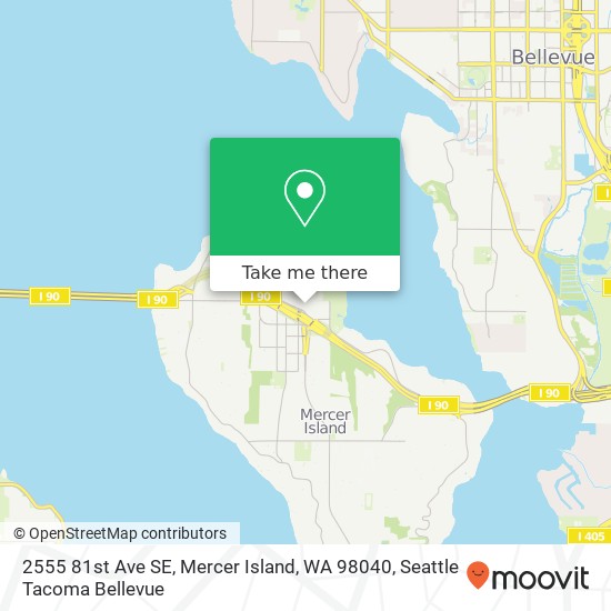 2555 81st Ave SE, Mercer Island, WA 98040 map