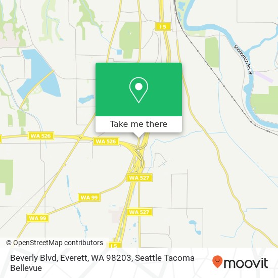 Beverly Blvd, Everett, WA 98203 map