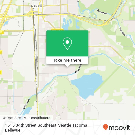 Mapa de 1515 34th Street Southeast, 1515 34th St SE, Auburn, WA 98002, USA