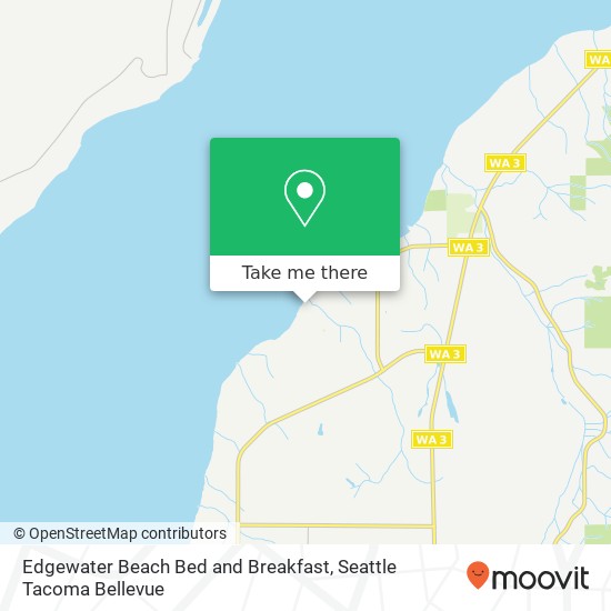 Edgewater Beach Bed and Breakfast map