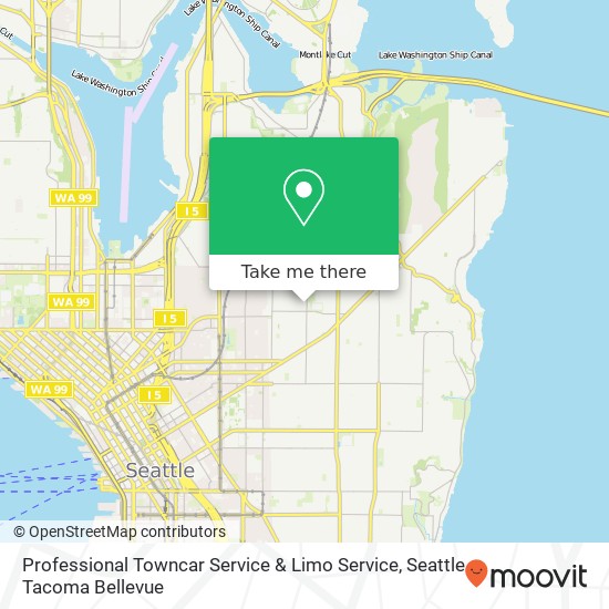 Mapa de Professional Towncar Service & Limo Service