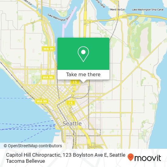 Mapa de Capitol Hill Chiropractic, 123 Boylston Ave E