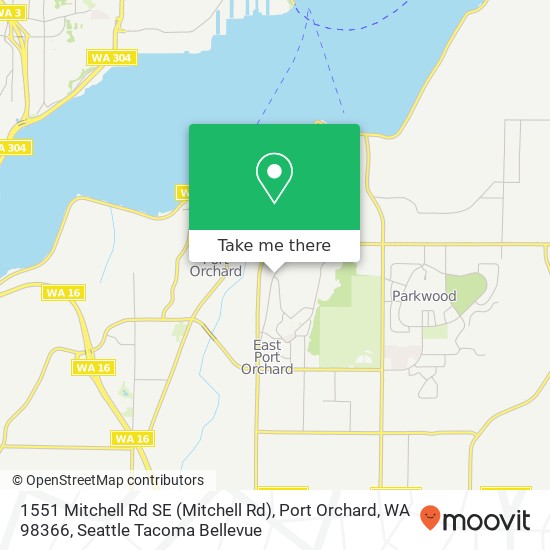 Mapa de 1551 Mitchell Rd SE (Mitchell Rd), Port Orchard, WA 98366