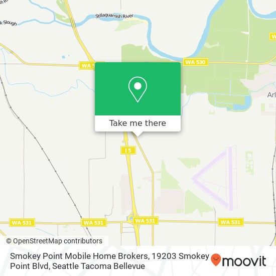 Smokey Point Mobile Home Brokers, 19203 Smokey Point Blvd map