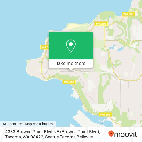 4333 Browns Point Blvd NE (Browns Point Blvd), Tacoma, WA 98422 map