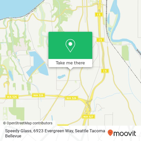 Speedy Glass, 6923 Evergreen Way map