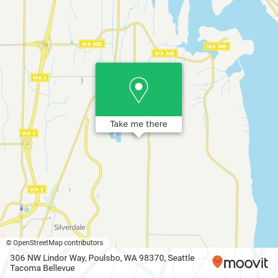 Mapa de 306 NW Lindor Way, Poulsbo, WA 98370