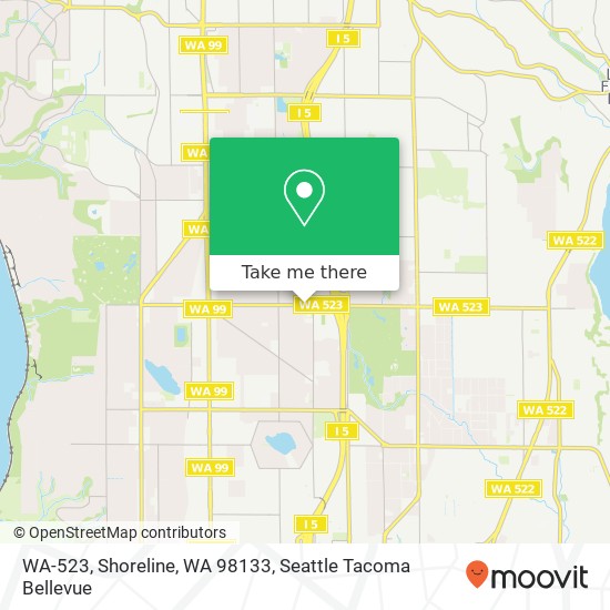 Mapa de WA-523, Shoreline, WA 98133