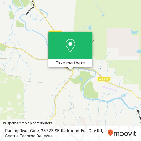 Mapa de Raging River Cafe, 33723 SE Redmond-Fall City Rd