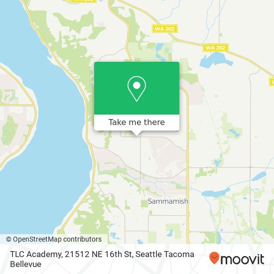 Mapa de TLC Academy, 21512 NE 16th St