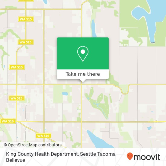King County Health Department map