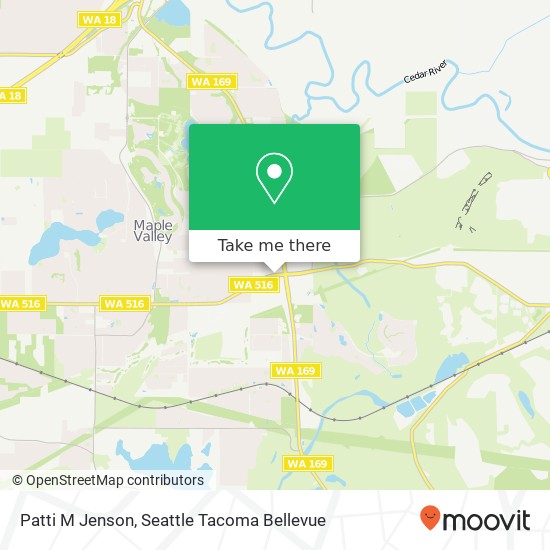 Mapa de Patti M Jenson, 23868 SE Kent Kangley Rd