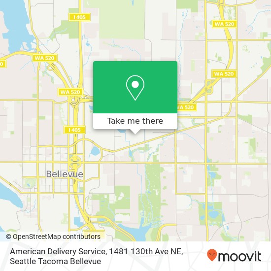 American Delivery Service, 1481 130th Ave NE map