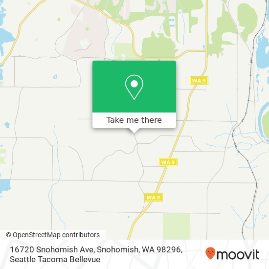 Mapa de 16720 Snohomish Ave, Snohomish, WA 98296