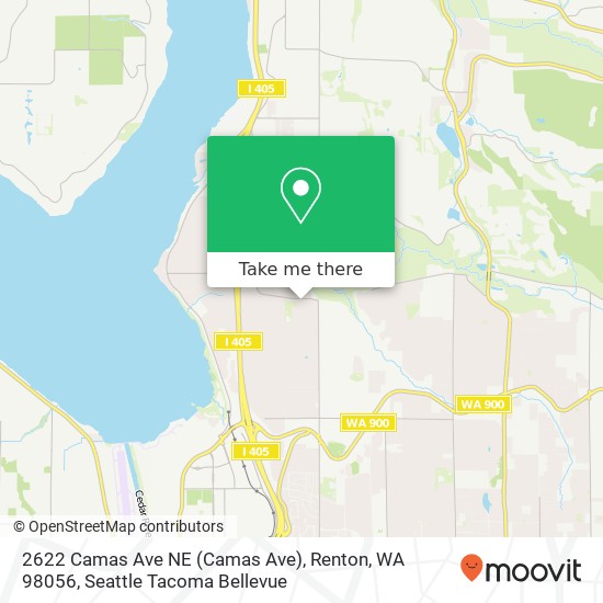 Mapa de 2622 Camas Ave NE (Camas Ave), Renton, WA 98056