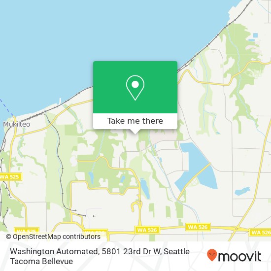 Mapa de Washington Automated, 5801 23rd Dr W
