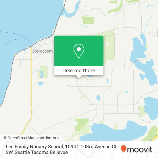 Mapa de Lee Family Nursery School, 10901 103rd Avenue Ct SW