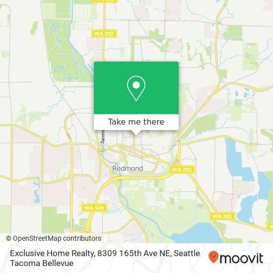 Exclusive Home Realty, 8309 165th Ave NE map