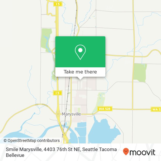Mapa de Smile Marysville, 4403 76th St NE