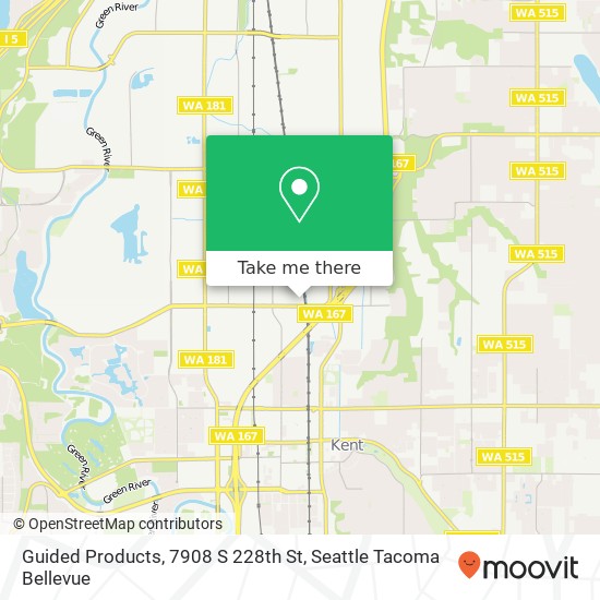 Mapa de Guided Products, 7908 S 228th St