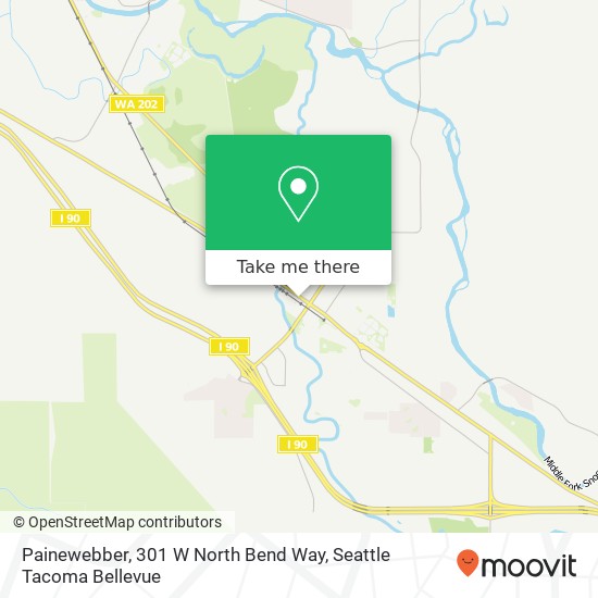 Painewebber, 301 W North Bend Way map