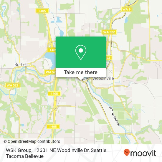 Mapa de WSK Group, 12601 NE Woodinville Dr