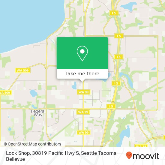 Mapa de Lock Shop, 30819 Pacific Hwy S