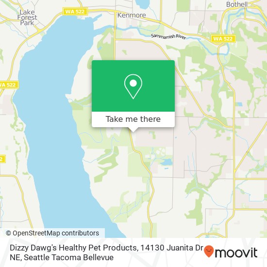 Dizzy Dawg's Healthy Pet Products, 14130 Juanita Dr NE map