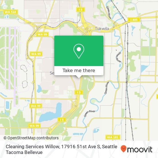 Mapa de Cleaning Services Willow, 17916 51st Ave S