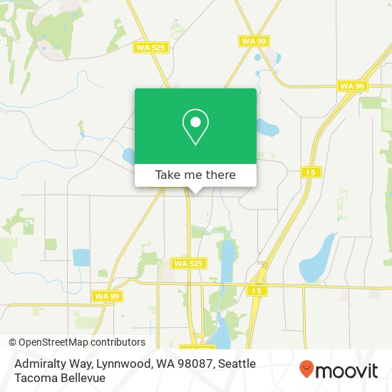 Mapa de Admiralty Way, Lynnwood, WA 98087