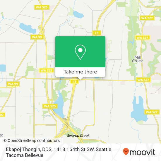 Ekapoj Thongin, DDS, 1418 164th St SW map