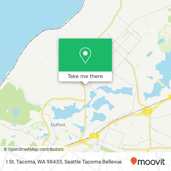 Mapa de I St, Tacoma, WA 98433
