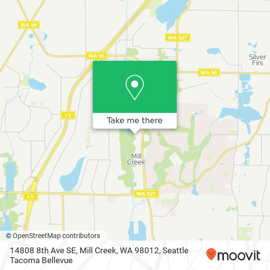 14808 8th Ave SE, Mill Creek, WA 98012 map