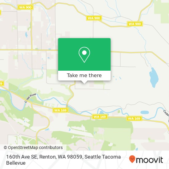 Mapa de 160th Ave SE, Renton, WA 98059