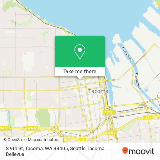 Mapa de S 9th St, Tacoma, WA 98405