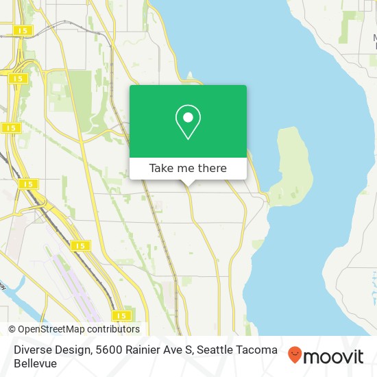 Mapa de Diverse Design, 5600 Rainier Ave S