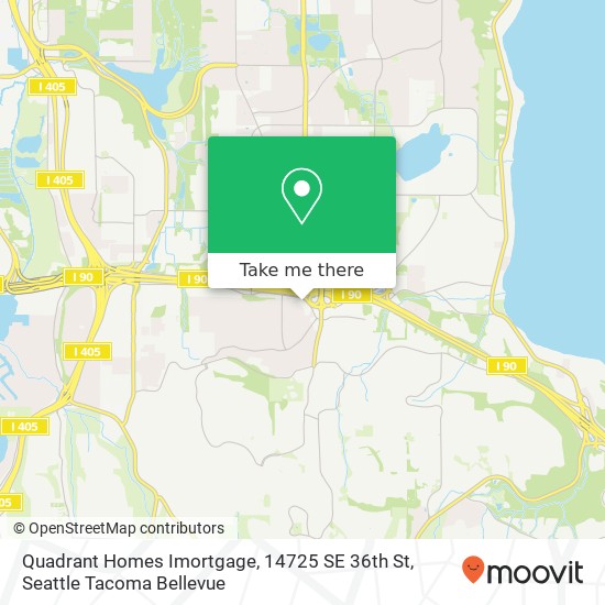 Mapa de Quadrant Homes Imortgage, 14725 SE 36th St
