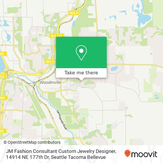 Mapa de JM Fashion Consultant Custom Jewelry Designer, 14914 NE 177th Dr