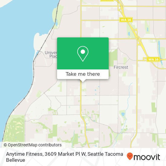 Anytime Fitness, 3609 Market Pl W map