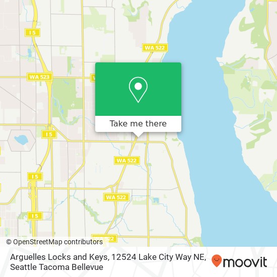 Arguelles Locks and Keys, 12524 Lake City Way NE map