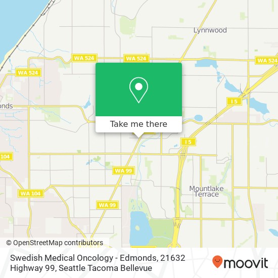 Swedish Medical Oncology - Edmonds, 21632 Highway 99 map