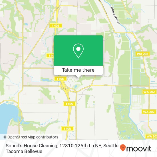 Mapa de Sound's House Cleaning, 12810 125th Ln NE