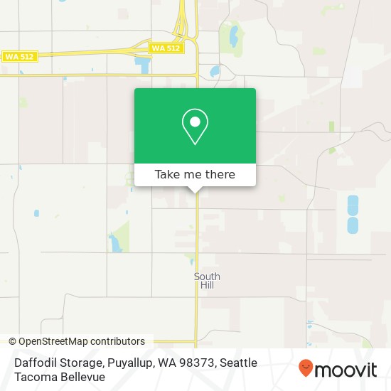 Daffodil Storage, Puyallup, WA 98373 map