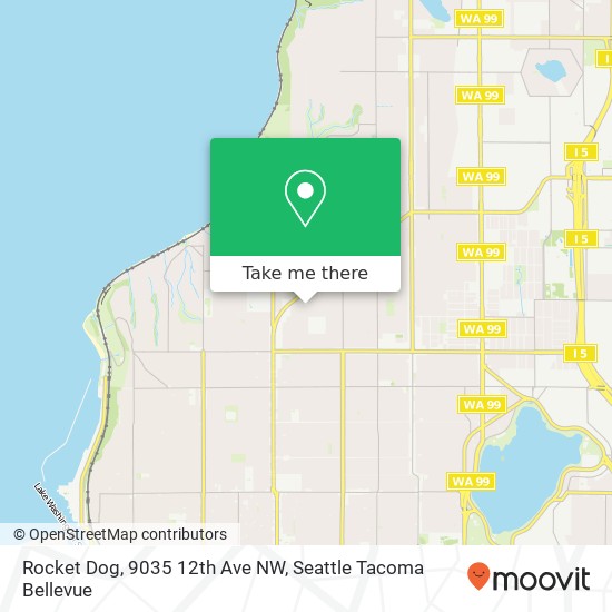 Rocket Dog, 9035 12th Ave NW map