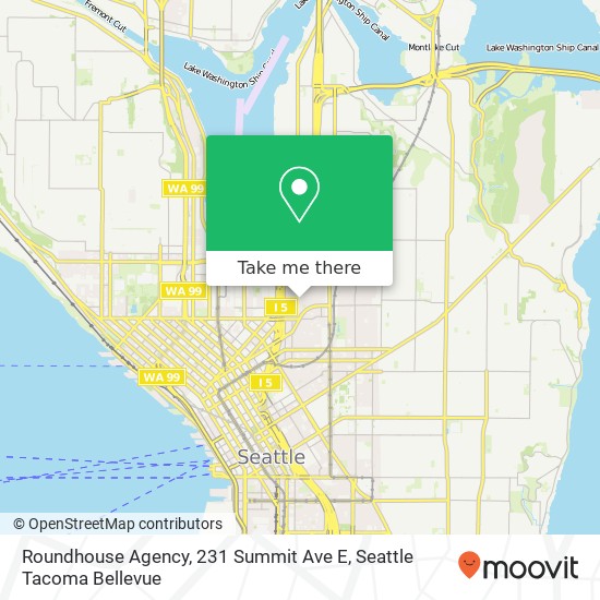 Mapa de Roundhouse Agency, 231 Summit Ave E