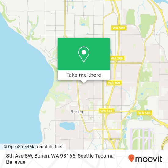 8th Ave SW, Burien, WA 98166 map