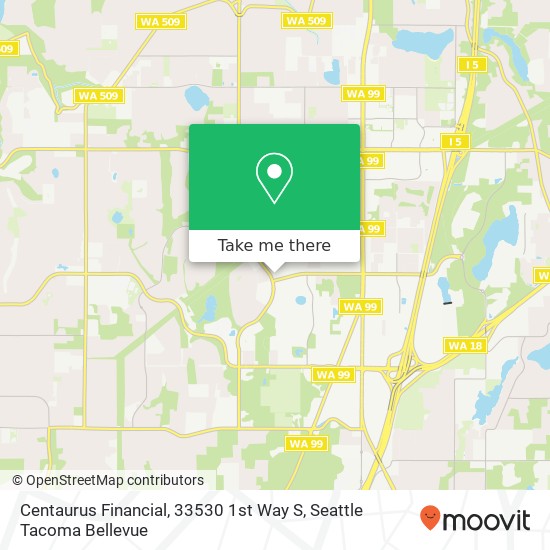 Mapa de Centaurus Financial, 33530 1st Way S