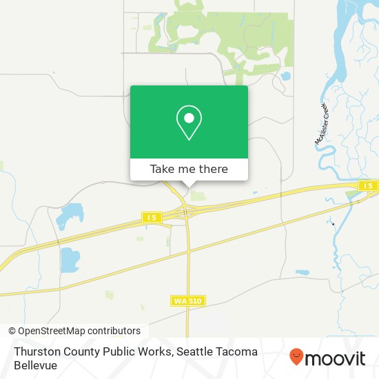 Thurston County Public Works map