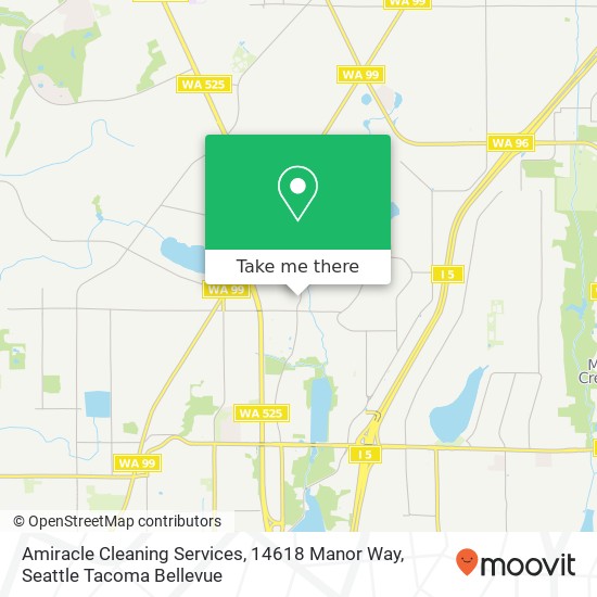 Mapa de Amiracle Cleaning Services, 14618 Manor Way