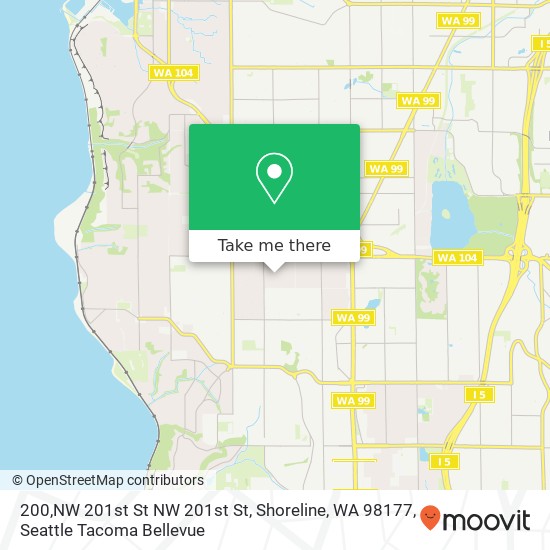 200,NW 201st St NW 201st St, Shoreline, WA 98177 map